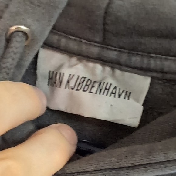 Han Kjobenhavn Charcoal Hoodie with Front Pocket - Picture 5 of 7